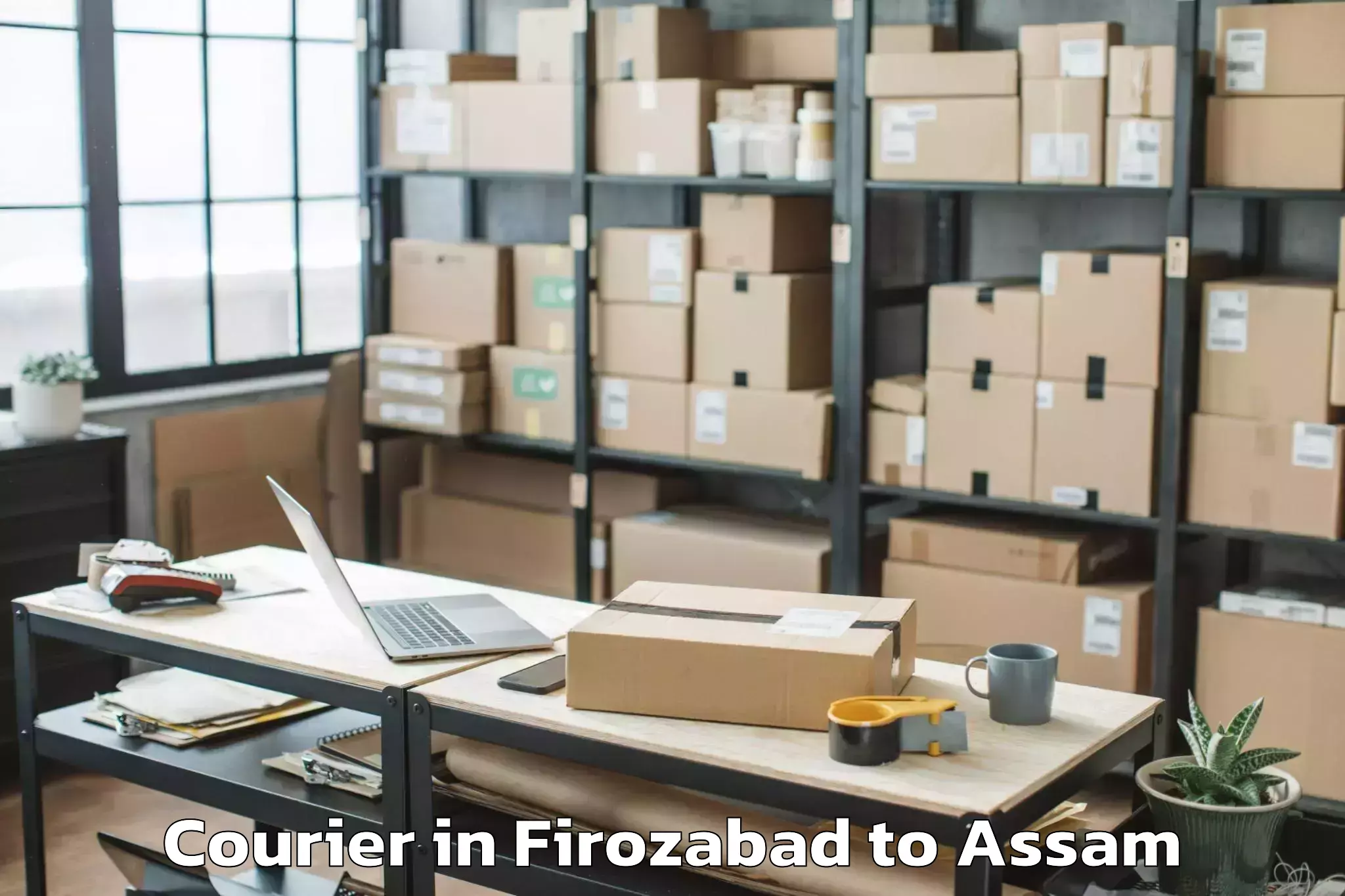 Reliable Firozabad to Lumding Railway Colony Courier